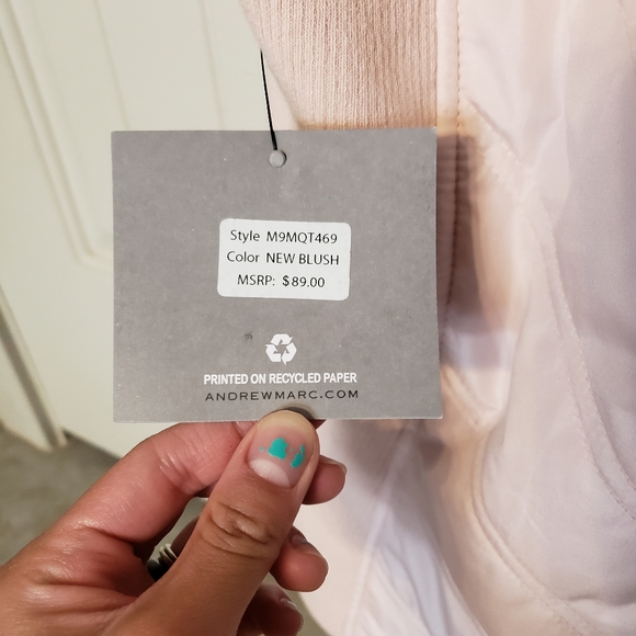 Light Pink Blush Marc New York Andrew Marc Vest - Picture 6 of 6